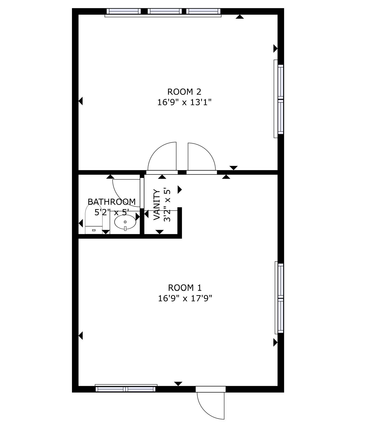 2 Bedroom Floorplan